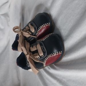 Baseball design kids shoes.